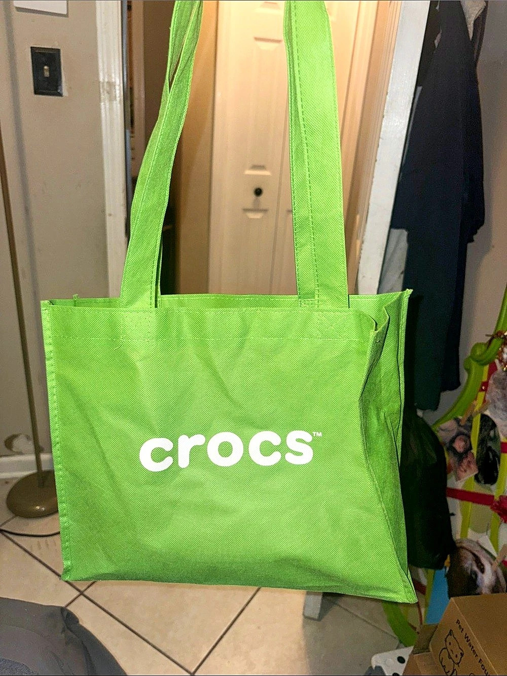 Crocs Green Tote Bag Set